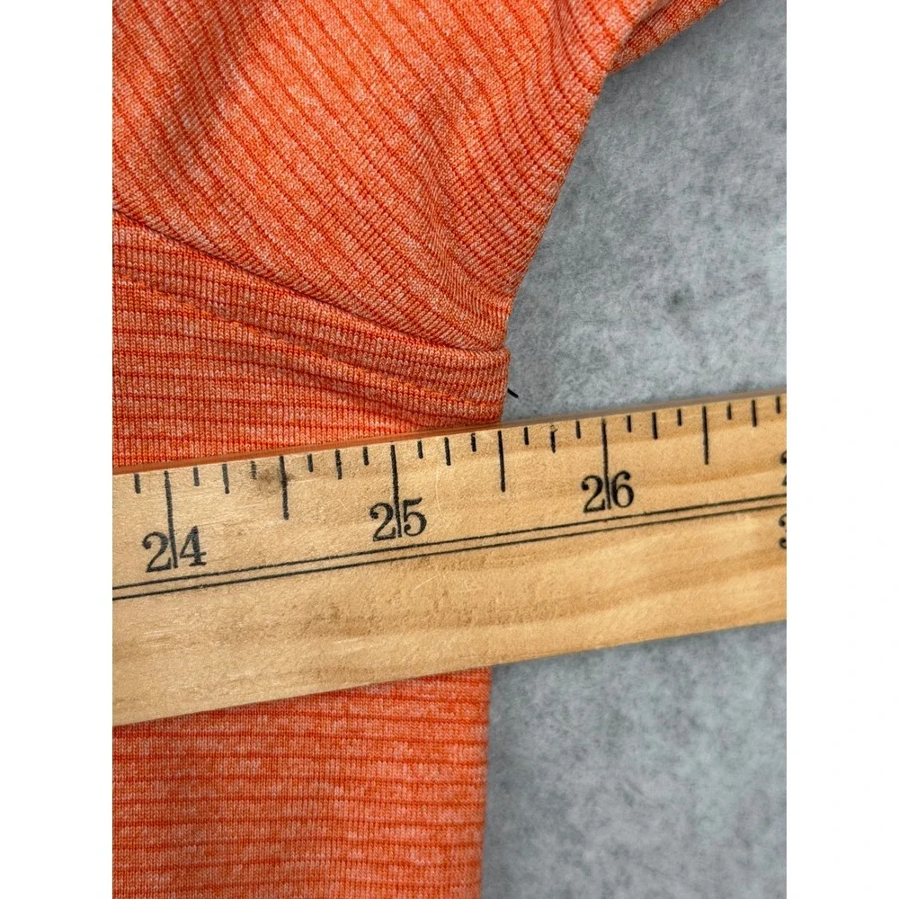 Cutter & Buck CB DryTec Pullover 1/4 Zip Moisture Wicking Orange XL Mens